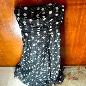 Polka dot prom dress